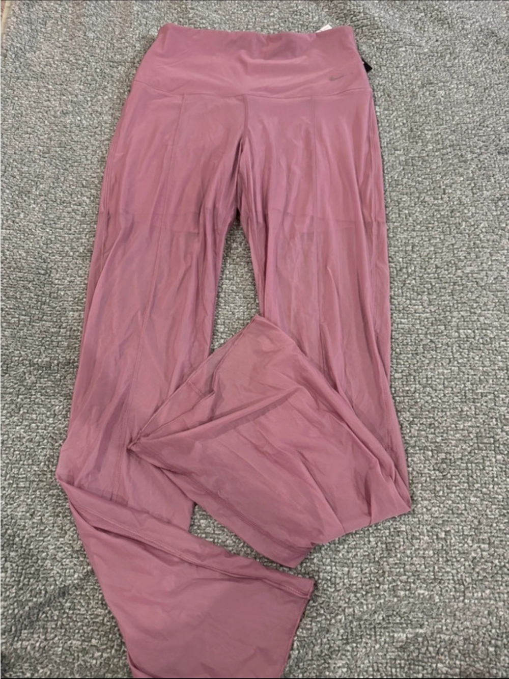 Nike Wide-Leg Flow Pants in Dusty Rose